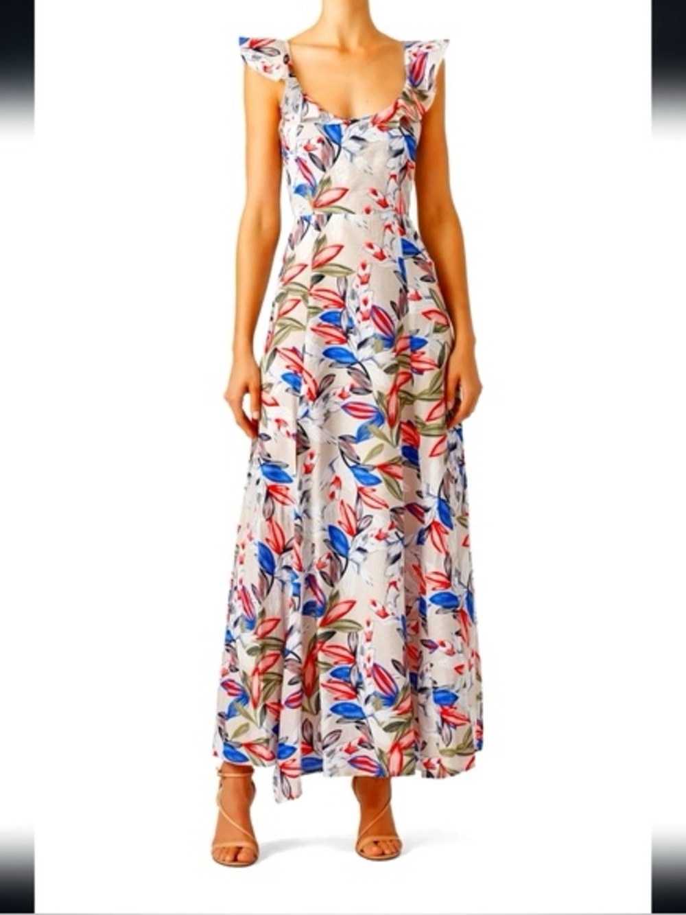 Deby-Debo Floral Greta front slit maxi dress